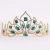 Import Wholesale Queen Crown Tiaras Bride Dress Accessories Alloy Gold Plated Royal Blue Red Green Rhinestones Pageant  Tiara Crown from China