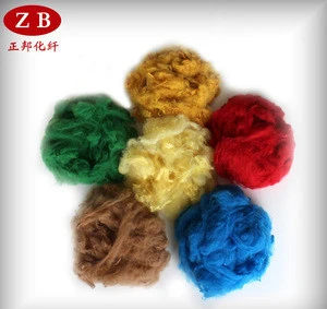 wholesale recycled pet bottles polyester fiber for wool spinning