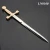 Import Wholesale Stylish Sword Shape Souvenirs Sliver And Gold Color Distinctive Metal Letter Opener from China