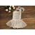 Import Wholesale Sweet Style Knitted Flower Pattern Baby Dress Cotton Floral OEM Silhouette Technics Fabric Feature Sleeveless Material from China
