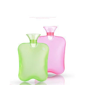 Wholesale transparent high-density  water-filled flushing thickened explosion-proof water injection pvc hot water bottle