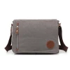 Wholesale trendy mens matte canvas shoulder messenger bag