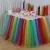 Import Wholesale wedding party decoration tutu table skirt table skirting designs tulle table skirt from China