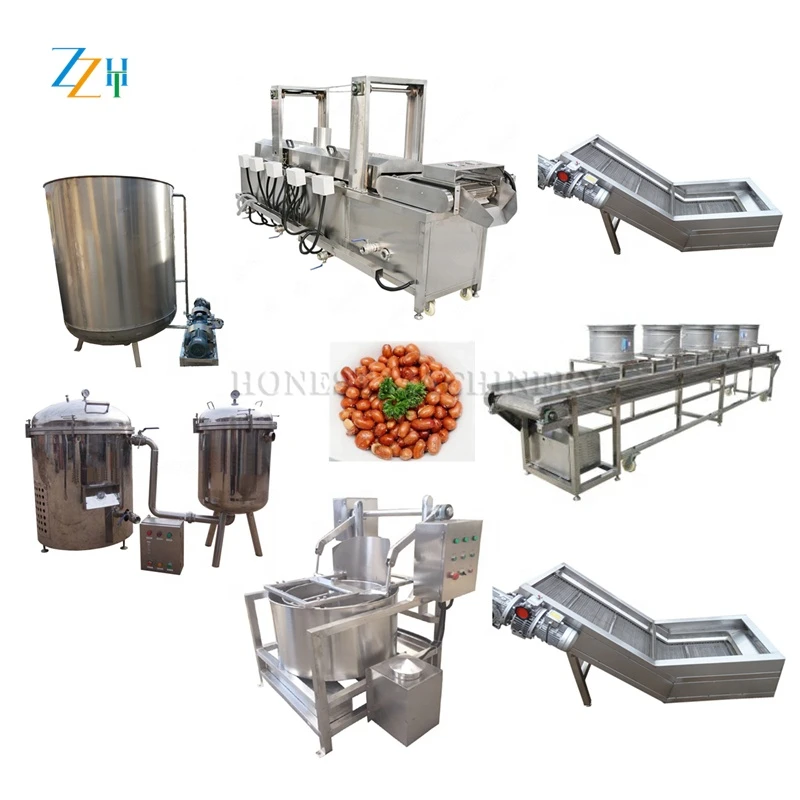 Widely Used Peanut Frying Processing Machine