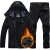 Import windproof waterproof warm thicken plus velvet jacket and pants iguana mens ski jacket oem from China