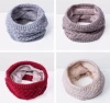 Winter Knit Scarf Thickened Wool Collar Scarves Women