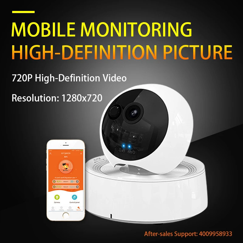Wireless Indoor Safe Camera Rotation Smart Home Camera monitor for reptile