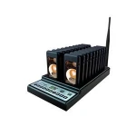 Wireless paging system for restaurant queue pager device vibrating pager