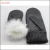 Import women fashion rabbit fur lining embroidery mitten leather gloves from China