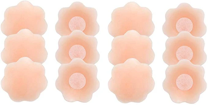 Women Waterproof Silicone Invisible Nipple Cover Undercover Reusable Self Adhesive Silicone Nipple Covers