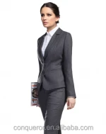 womenfashion grey suits business suits