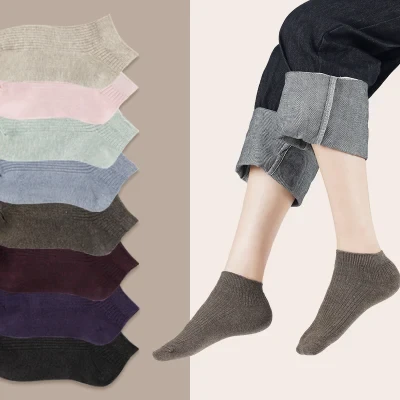 Women?s Casual Low Cut Socks Multi Color Options Fashion Sytle Cotton