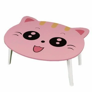 Wooden Cartoon cute Portable Folding Laptop Table On Bed