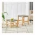 Import Wooden chair modern foot stool rattan stools&ottomans stool wood from China
