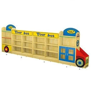 Wooden kindergarten furniture children toys storage cabinets