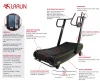 woodway Manual treadmill Curved treadmill & air runner self-powered fitness running machine  Low Noise exercise equipment