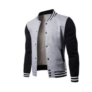 Wool/Fleece Fabric Made Men&#39;s Varsity Basketball Jackets With Leather Made Full Sleeves