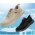 Import work casual  sneaker construction site lightweight  white nubuck leather safety shoes  shoes for men from China
