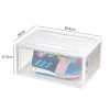 XingYou Dustproof Resistant Stackable Plastic Transparent Shoe Organizer Box Stackable Magnetic