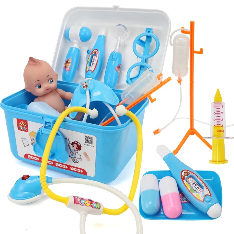XST Baby Pretend Play Medical Toy Kit Playset Carry Case Set Doctor Toys For Kids