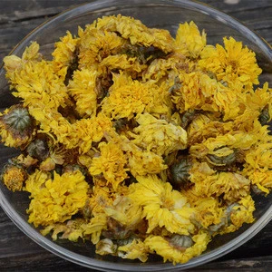 Yellow Chrysanthemum flower tea dried fresh slimming chrysanthemums