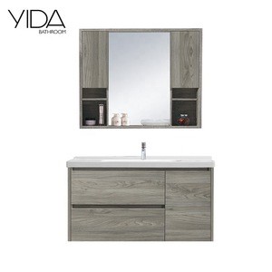 YIDA New European Design Veneered Plywood Wall Cabinet Basin Bathroom for Hotel