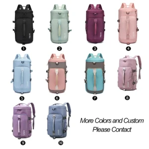 YM Wholesale Free Sample Custom Large Capacity Backpack Sport Gym Bag Women Men Gym Fitness Duffle Duffel Travel Bag Duffle Bag
