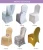 Import YT10278 decoration flower factory polyester wedding chiavari chair back flower sash from China