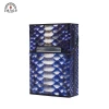 Zenos High Quality OEM ODM Logo High-Grade Python Skin PU Leather Cigarette Holder Boxes Cigarette Cases For Unisex