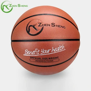 ZHENSHENG cheap wholesale size7 6 5 4 1 rubber material orange color basketball