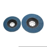 Zirconium blue abrasive flap disc for  polishing stainless steel, metal