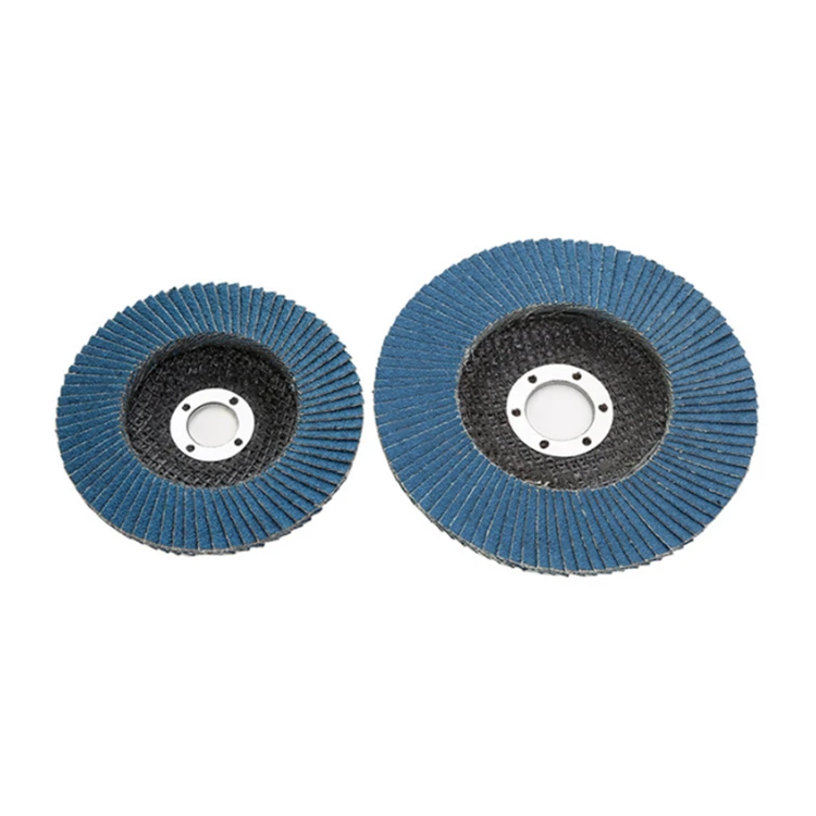 Zirconium blue abrasive flap disc for  polishing stainless steel, metal