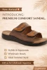 Wholesale Men's PU Slippers Comfortable Lightweight Casual Sandals