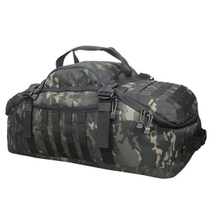 80L Tactical Duffle Molle System Camo Military Duffle Outdoor Backpack