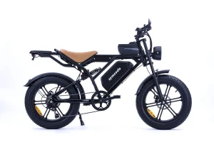 750W Electric Bike with 48V 20Ah Battery, Dual Shock Absorption, and Fat Tires