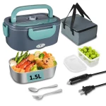 Electric Lunch Box Portable Heated Food Container for Work and Travel