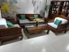 Stylish sofa set with coffee table for modern living room decor.