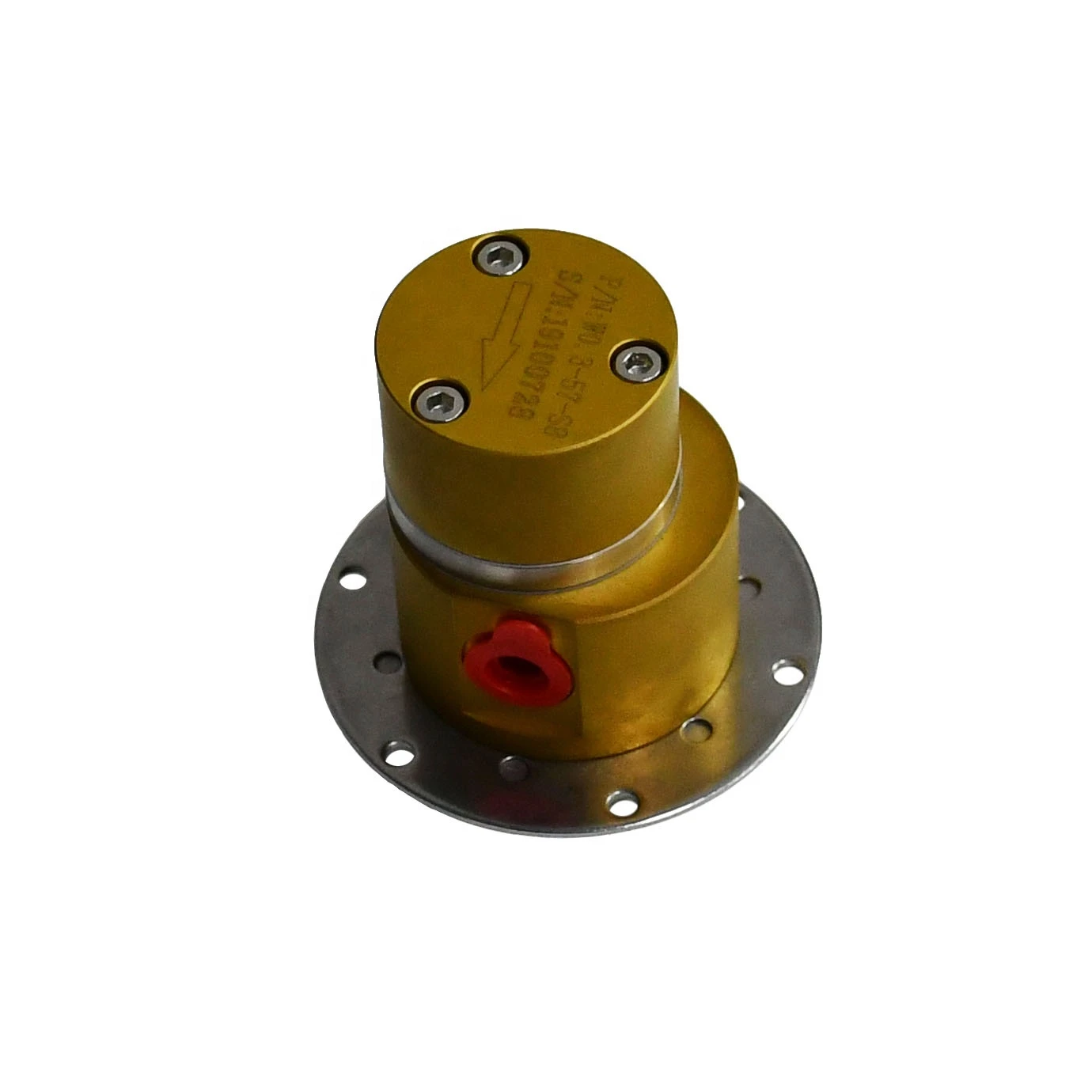 0.15ml/rev Titanium nitride coating micro magnetic drive gear pump head M0.15T57