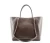 Import elegant dark brown quilted tote from Hong Kong