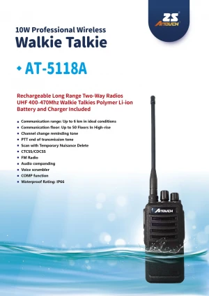 Portable radio(walkie talkie) | AT-5118