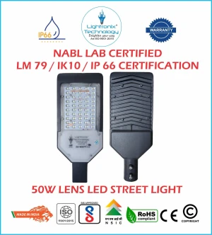 50 WATT LED STREET LIGHT - LENS MODEL