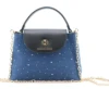 Sparkling denim crossbody bag