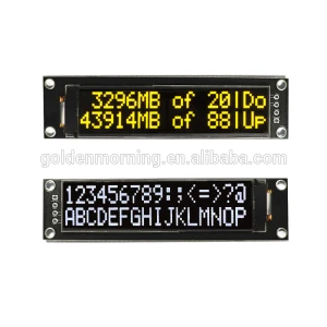 GoldenMorning Monochrome Color 2.26 Inch 16x2 LCD Display Module OLED Character