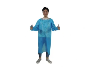 Disposable CPE Isolation Gown With Thumb Loop FDA Certified Level 3
