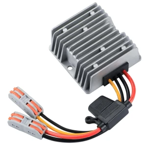 DC-DC Boost Converter , 12V/24V to 48V 5A Boost Transformer - Waterproof IP67, Adjustable Output