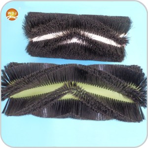 Heavy-duty Yellow Poly Bristle Fill 550mm long x 330mm OD Road Cleaning Broom