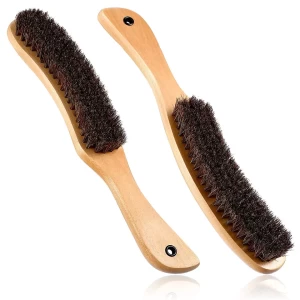 Bristle dusting static brush wooden handle horsehair hat brush to clean clothes and hats