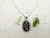 Import Marble Inlay Pendant With Silver Frame And Chain from India