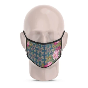 Set of 2 - Magnificent Flower Reusable Printed Face Mask