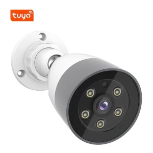4MP Full-Color Night Vision POE IP Camera Bullet Network Camera, Built-in Mic, MicroSD Recording, IP67 Outdoor Network